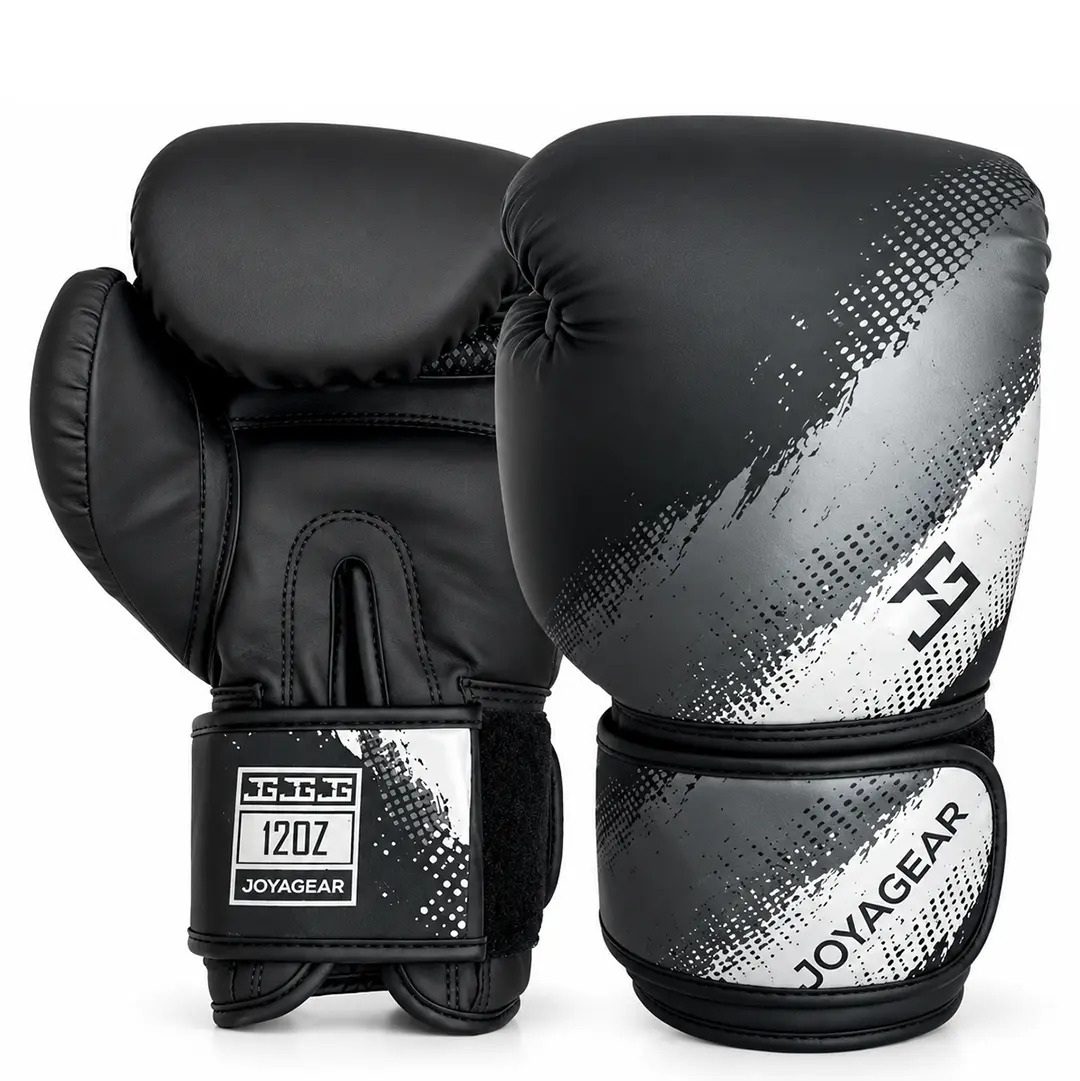 Mănuși de box Joyagear alb-negru Manusi de box Joya Gear negru gri alb